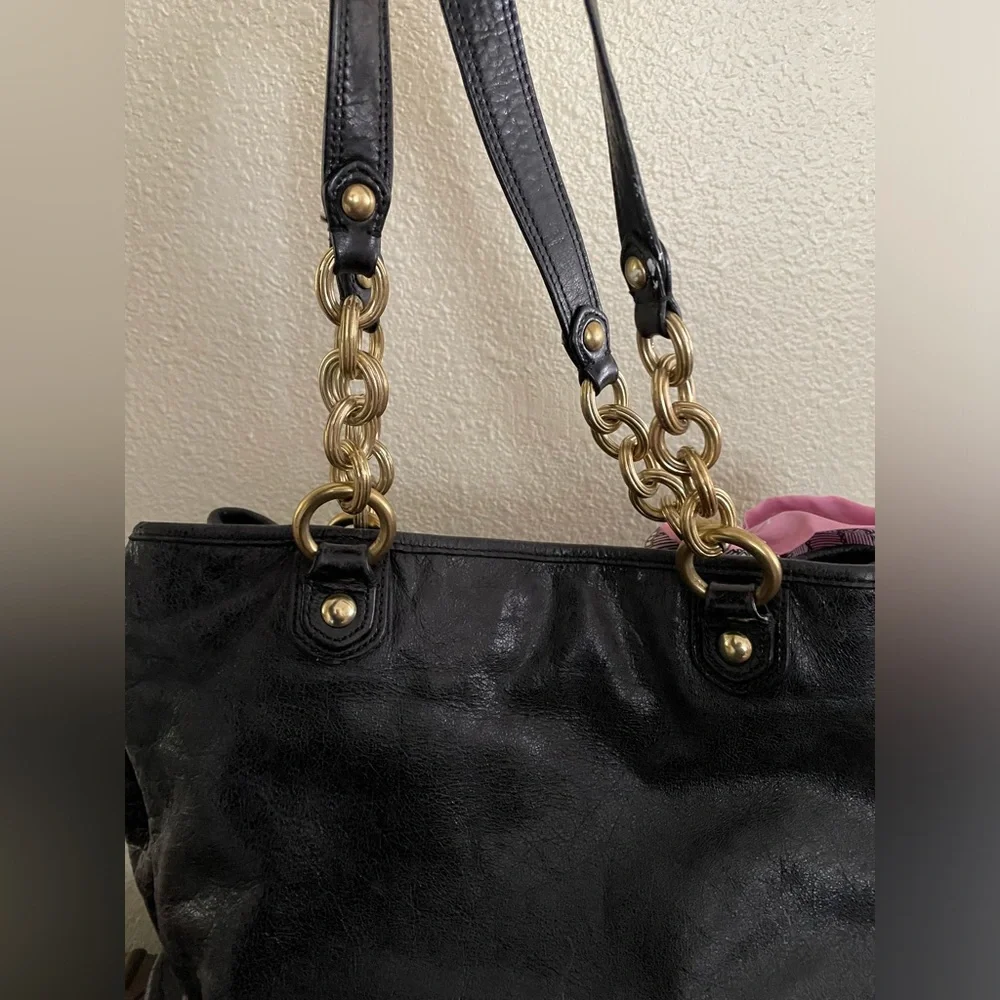 Vintage Coach Poppy collection genuine leather handbag purse ~ - Picture 4 of 16